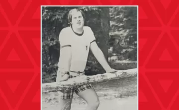 Black and White Photo of young Wayne Perkins 