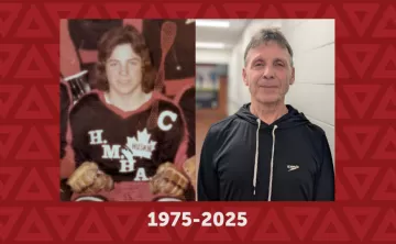 a photo of the same man in 1975 and in 2025