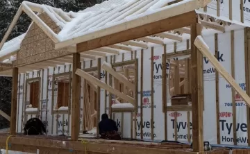 frame of a cabin 
