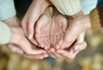 Hands in hands in hands