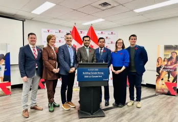 YMCA Present & CEO, and Federal Representatives Group Photo