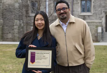Hannah and peter- BTB intern McMaster humanities award