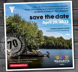 Save the date for Wanakita's 70th anniversary