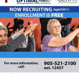 GERAS DANCE now recruiting! Enrollment is FREE. For more information, please call: 905-521-2100 ext. 12437.