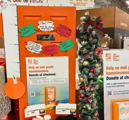 Orange Door promotion at a Home Depot location