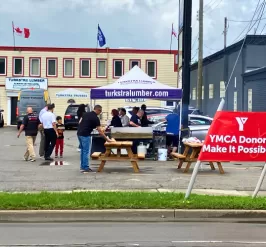 Turkstra Lumber location with outdoor BBQ