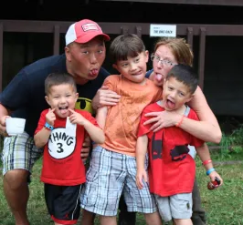 Young family at YMCA Wanakita Family Camp