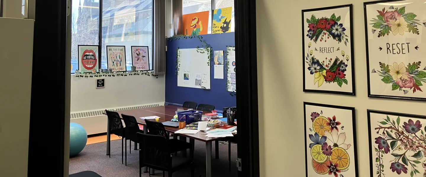 View of door way into work room at 25 Main