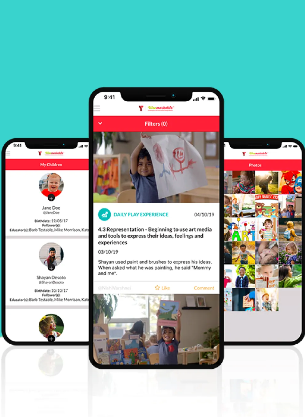 Weemarkable phone app banner teal