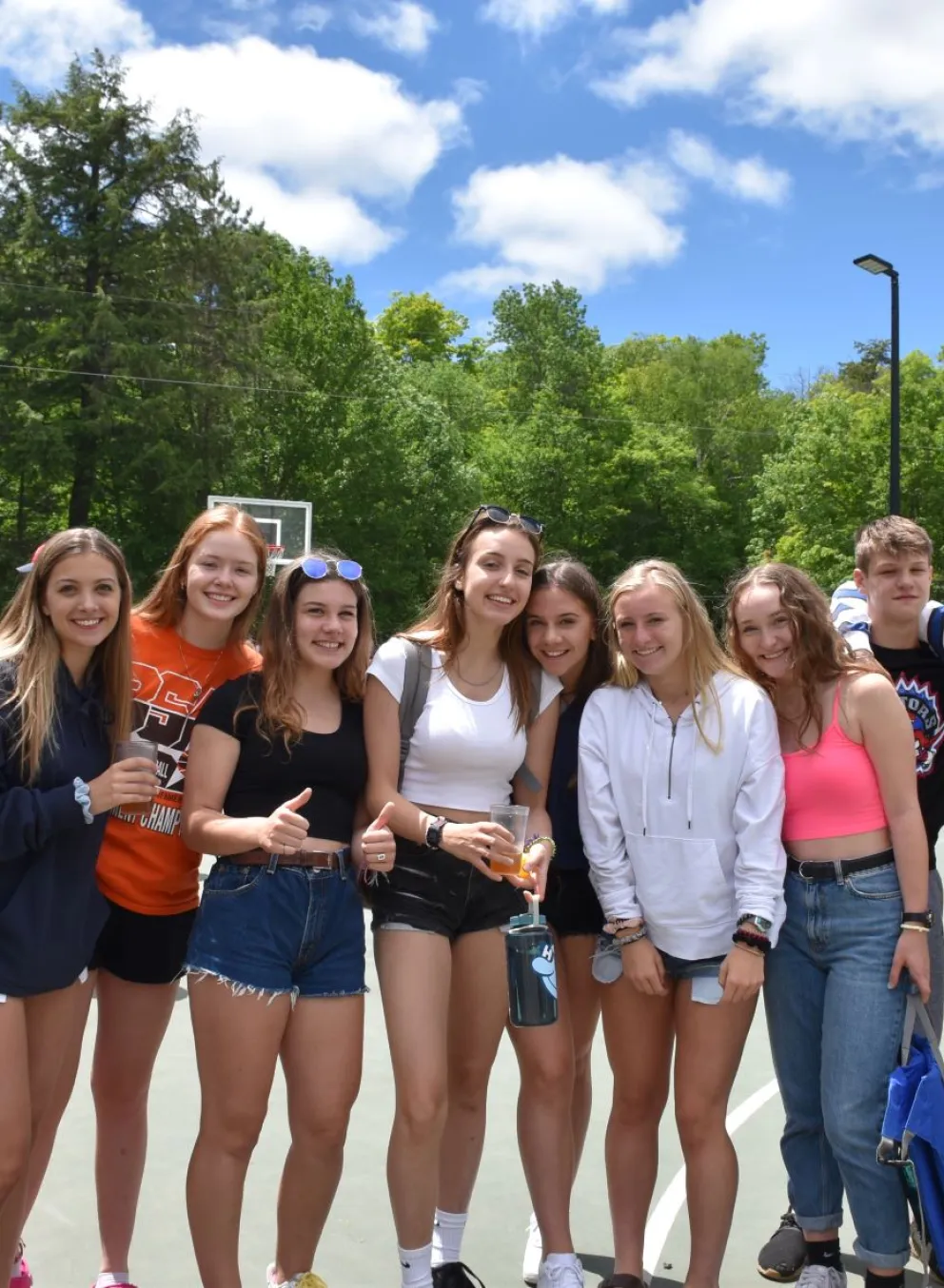 Group of male and female student counsellors