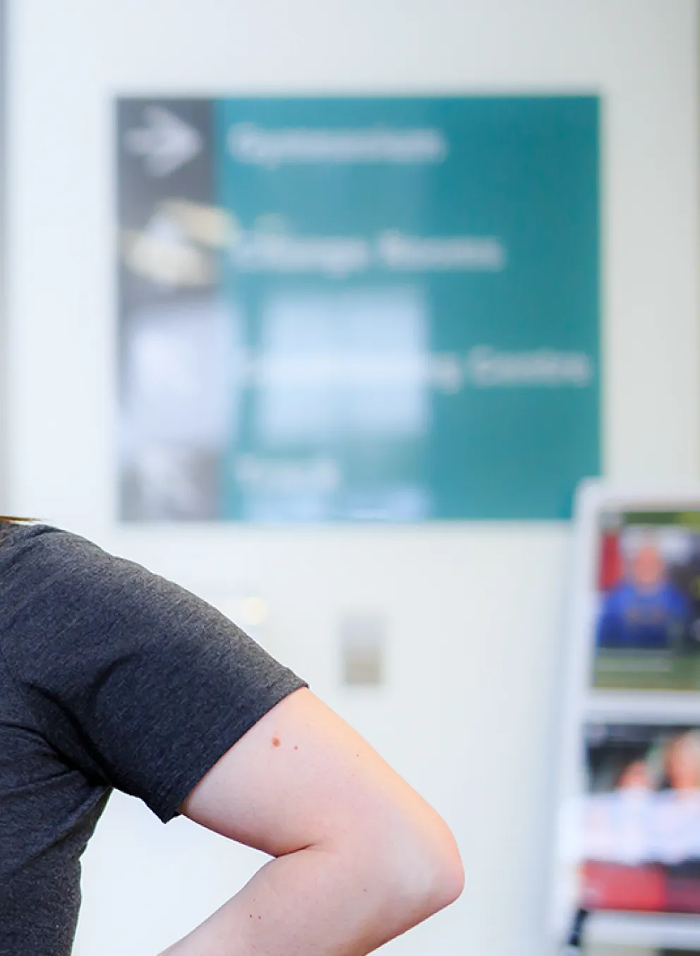 Two female YMCA staff posing and smiling