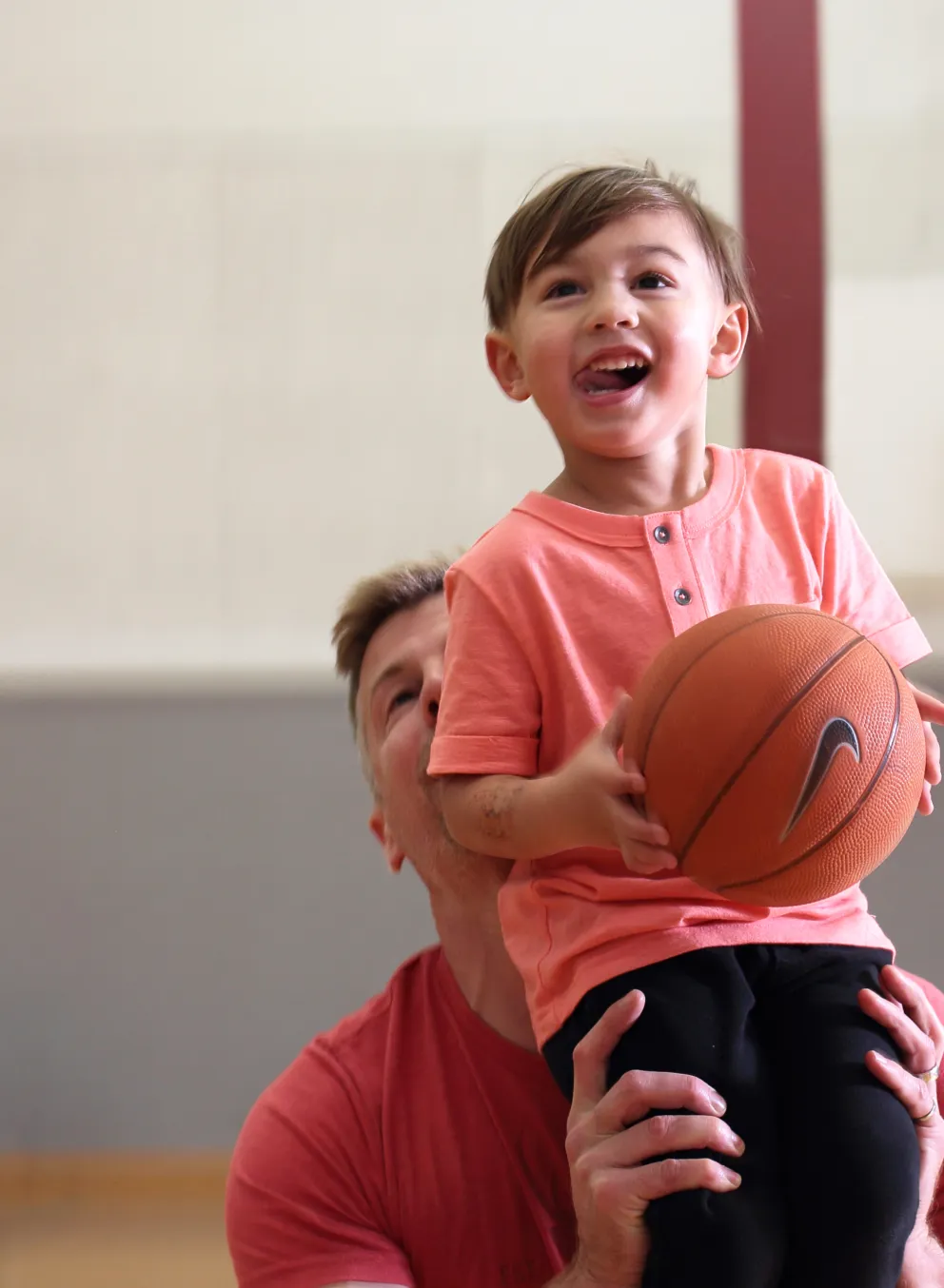 Child with basketball