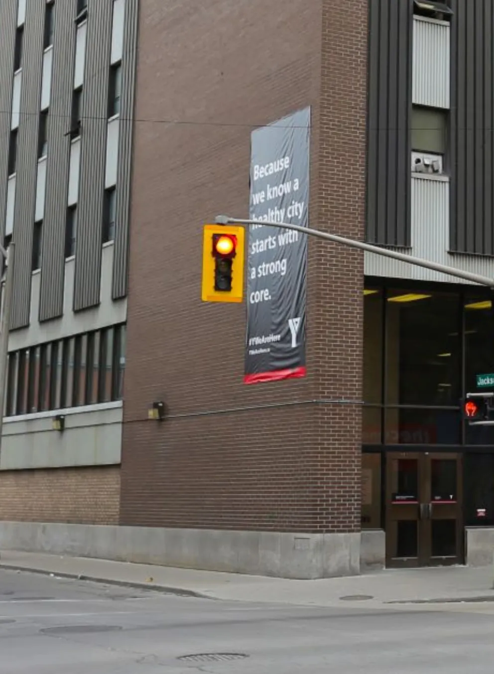 Outside of Mens Residence in Hamilton