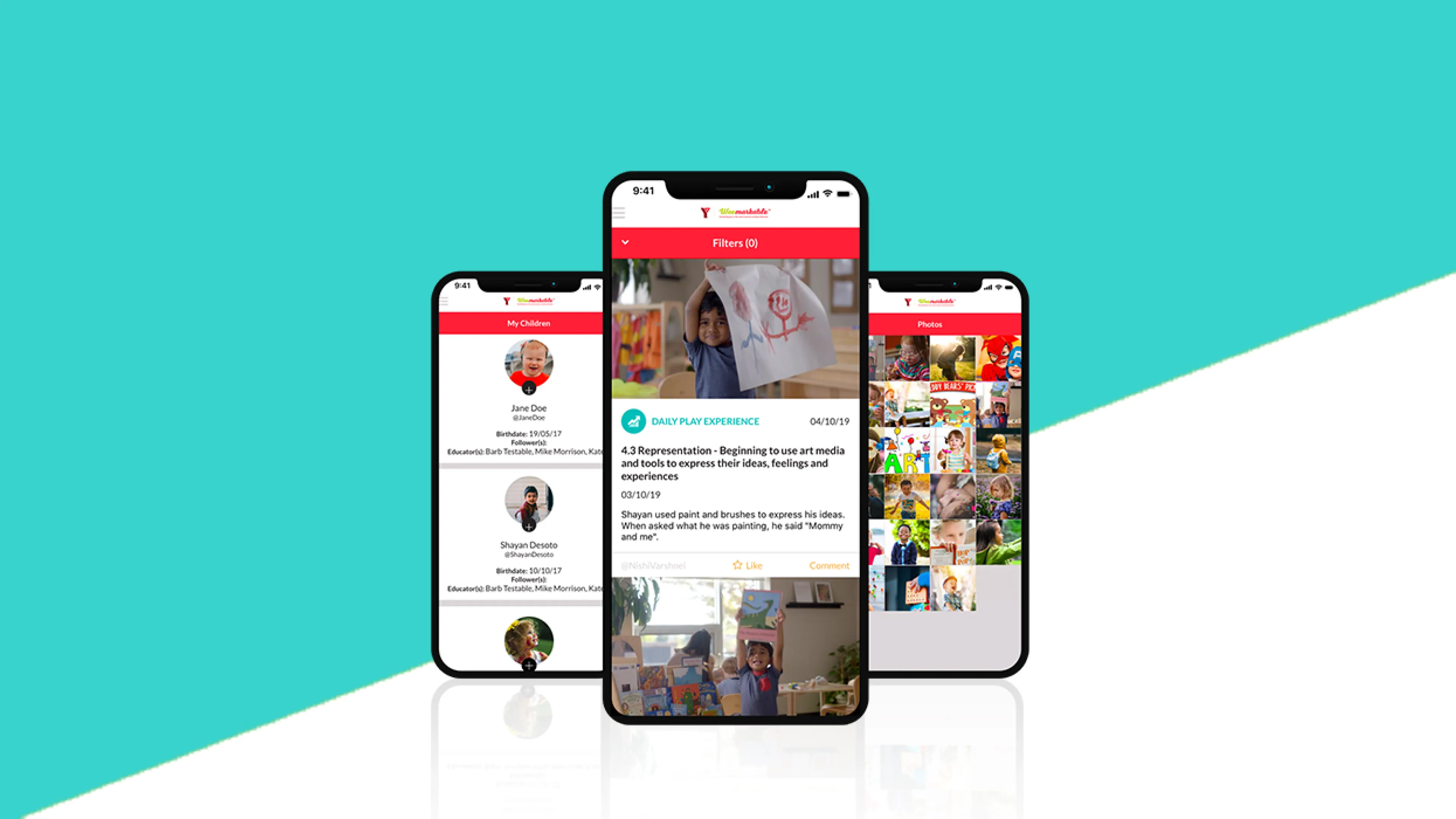 Weemarkable phone app banner teal