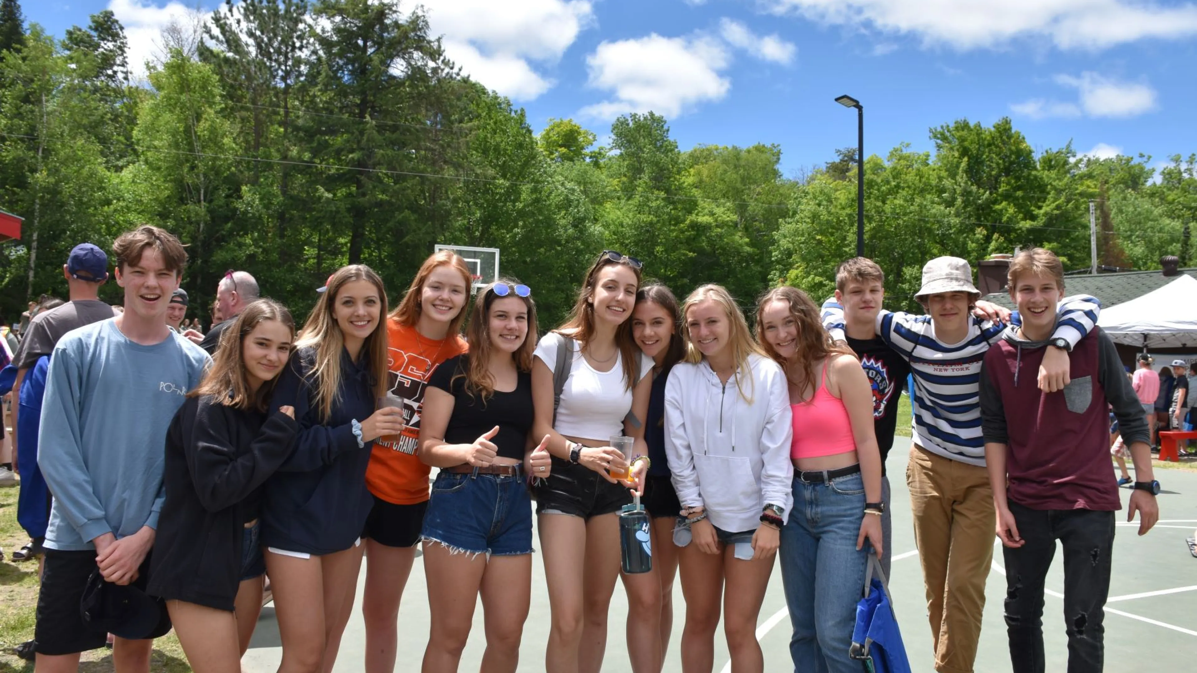 Group of male and female student counsellors