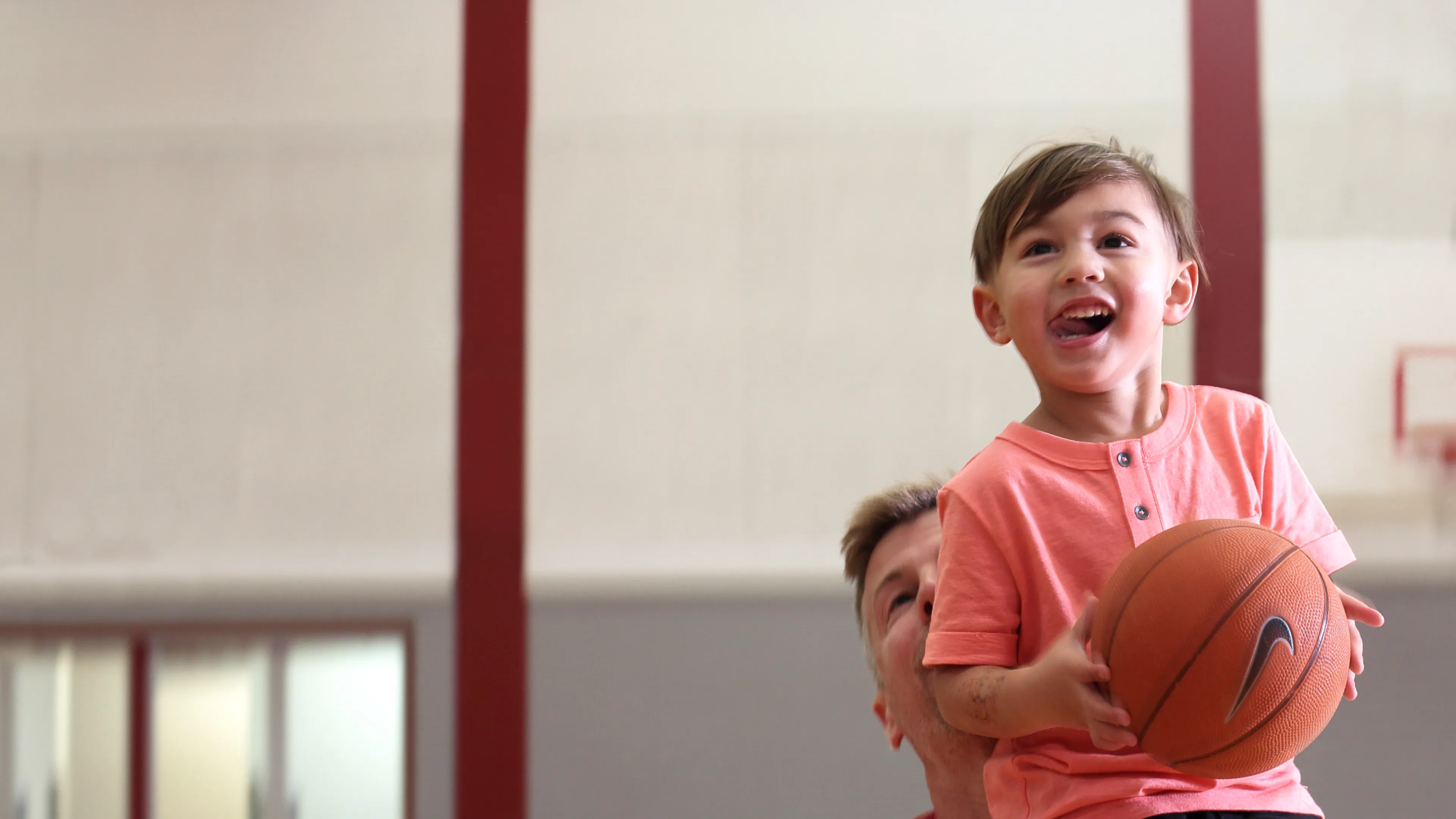 Child with basketball