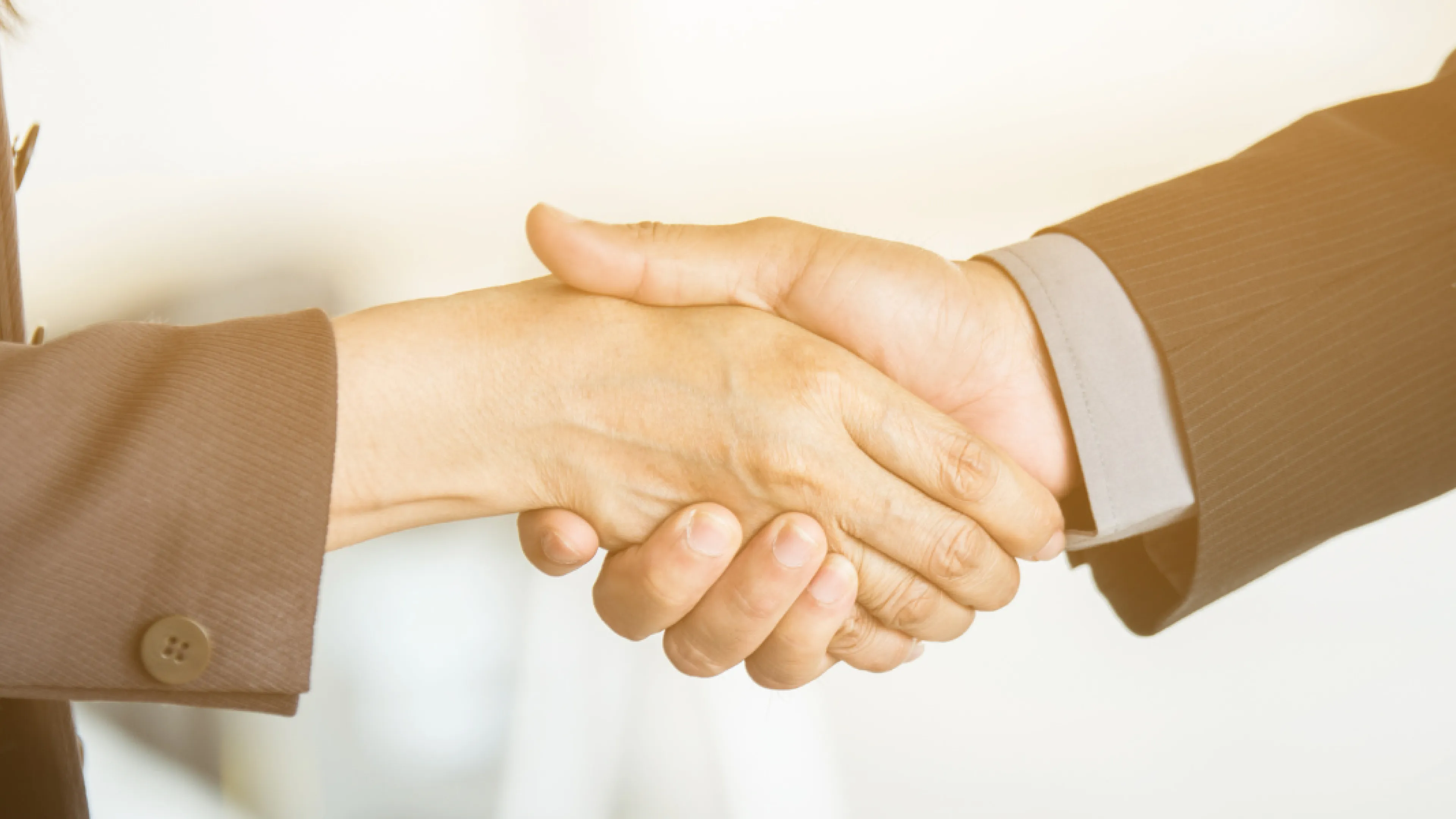 Corporate handshake