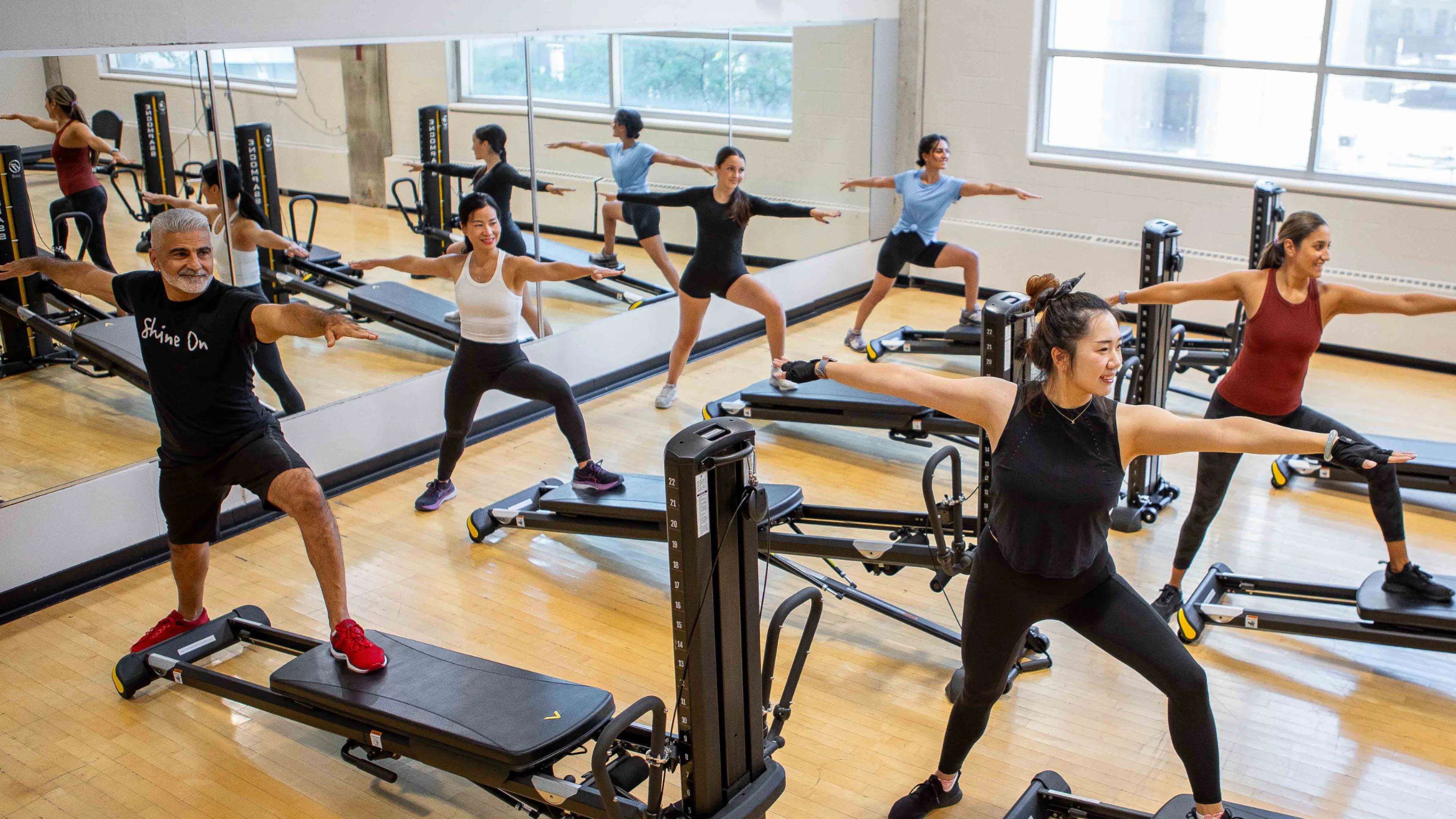 Group fitness class at the YMCA