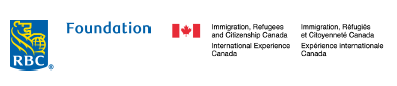 RBC Foundation Logo and Immigration, Refugees and Citizenship Canada - International Experience Canada Logo
