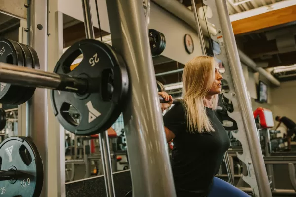 Female Doing Squats