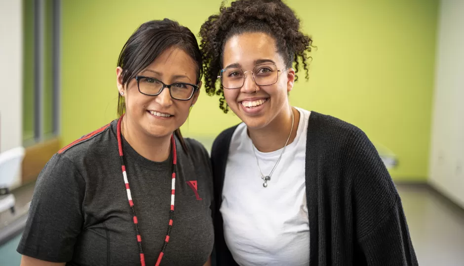 Y employees smiling