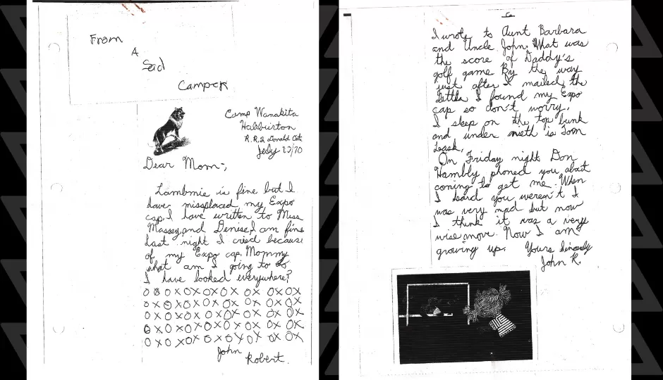 letters written from a camper back home