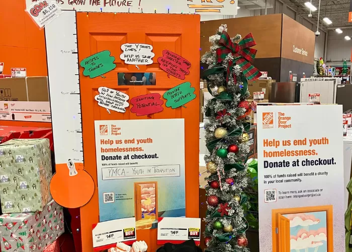 Orange Door promotion at a Home Depot location
