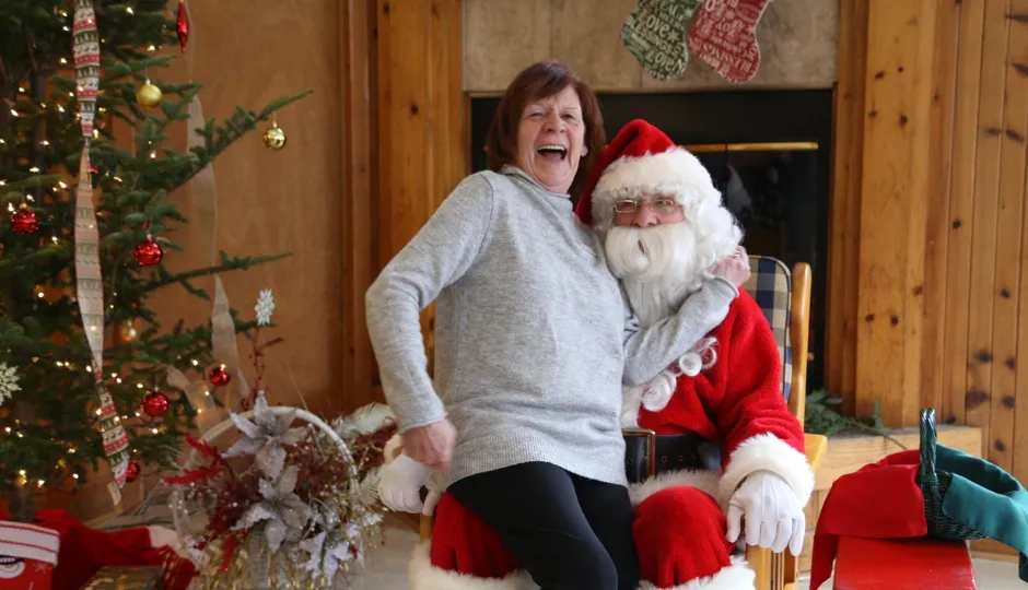 Mary and Royce Breakfast with Santa.