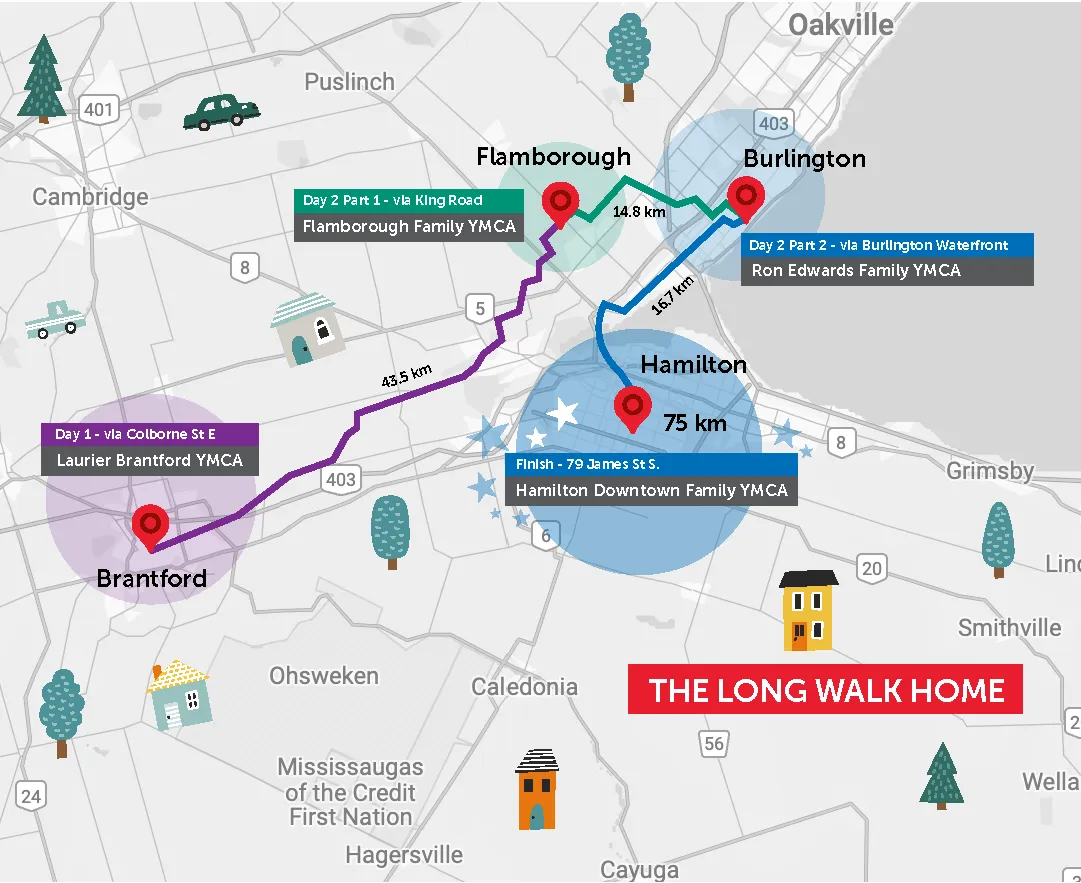Long Walk Home 2026 Map