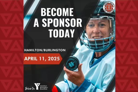 Become a Sponsor Today promotion for Hockey Helps The Homeless