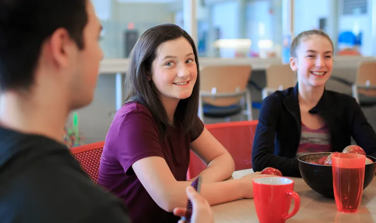 Group of youth smiling and laughing