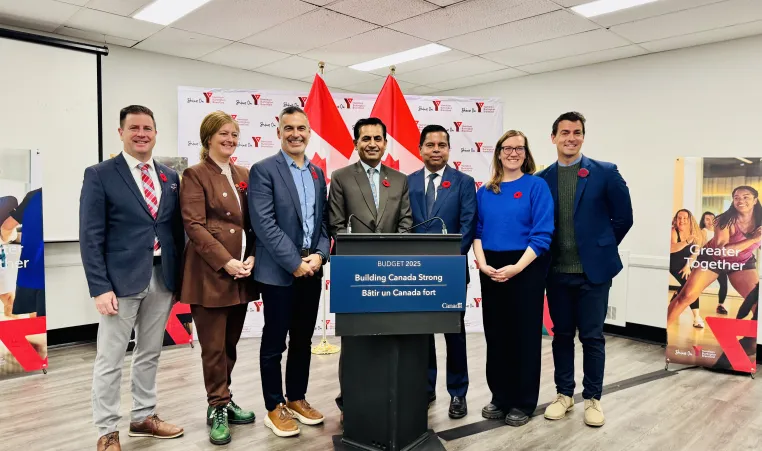 YMCA Present & CEO, and Federal Representatives Group Photo