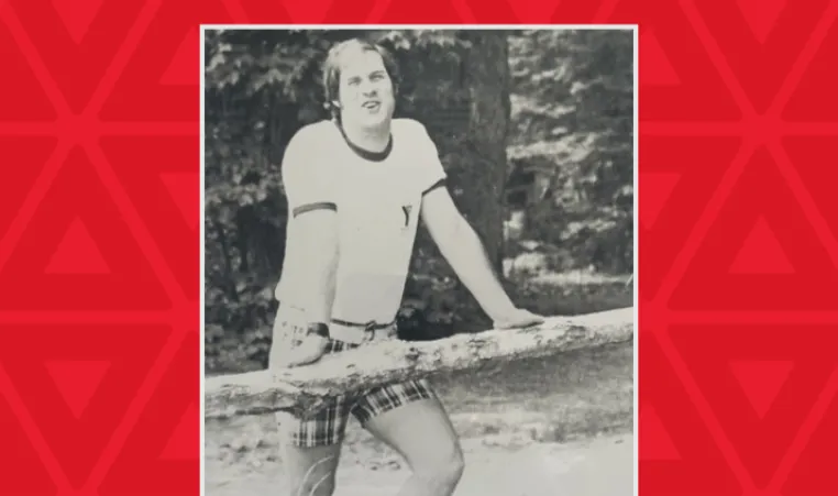 Black and White Photo of young Wayne Perkins 