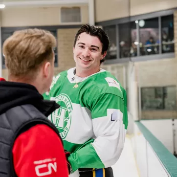 hockey player on ice