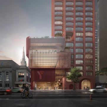 Hamilton Downtown Branch Rendering from Main Street