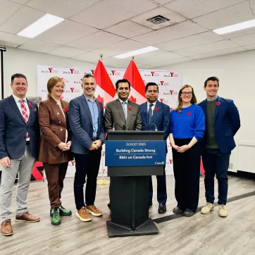 YMCA Present & CEO, and Federal Representatives Group Photo