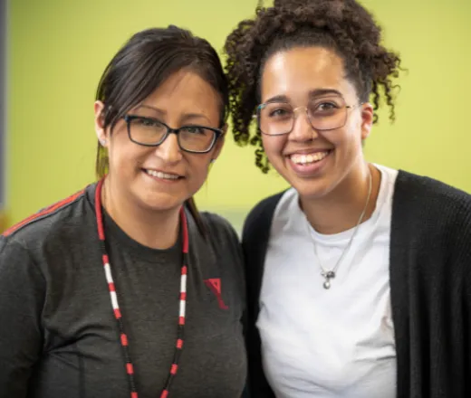 Two YMCAHBB staff members