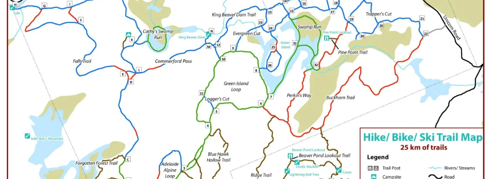 Wanakita Trail Map 2025