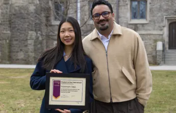 Hannah and peter- BTB intern McMaster humanities award