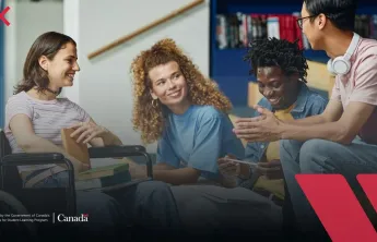Group of students talking 