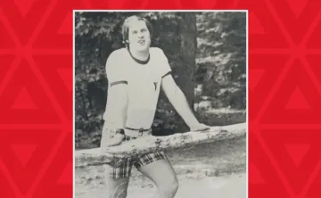 Black and White Photo of young Wayne Perkins 