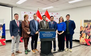 YMCA Present & CEO, and Federal Representatives Group Photo