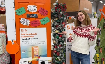 fundraising setup at home depot