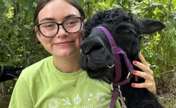Girl with a Llama 