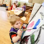 Child painting 